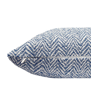 Blue Chevron Throw Pillow
