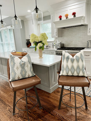 sage cream natural geometric kitchen
