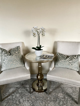 sea glass dots double chair