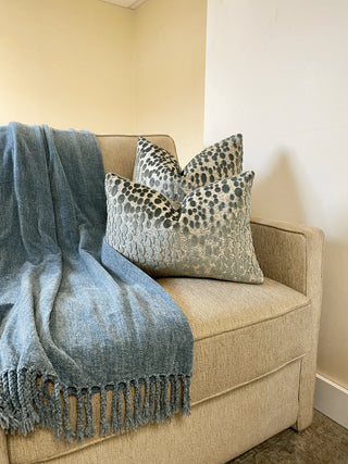 sea glass dots double couch and throw