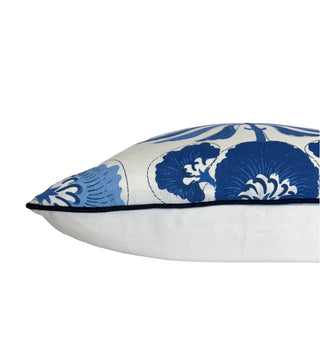 Thibaut Tybee Tree Blue Throw Pillow Cover