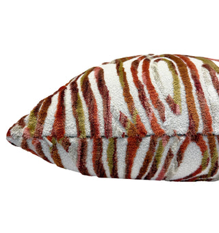 Spice Flow Velvet Throw Pillow