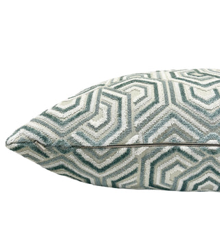 Sage Echo Velvet Throw Pillow