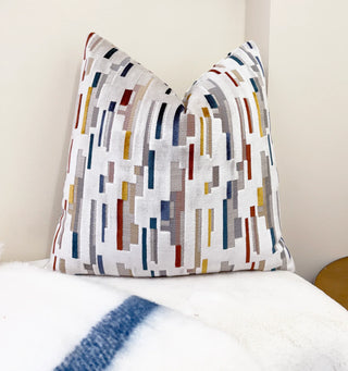 Clay Skyline Velvet Throw Pillow