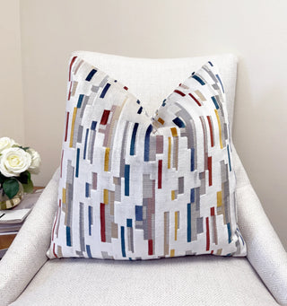 Clay Skyline Velvet Throw Pillow