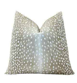 Beige Antelope Throw Pillow