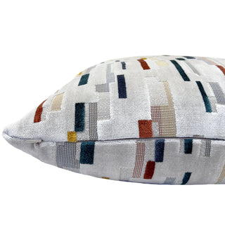 Clay Skyline Velvet Throw Pillow