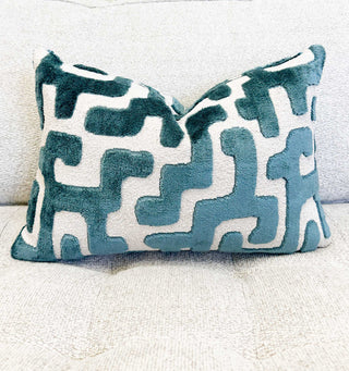 Dusty Teal Juno Throw Pillow