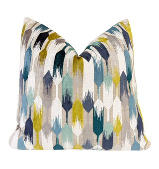 Ocean Strokes Velvet Throw Pillow