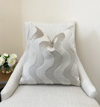 Sand Flow Velvet Throw Pillow