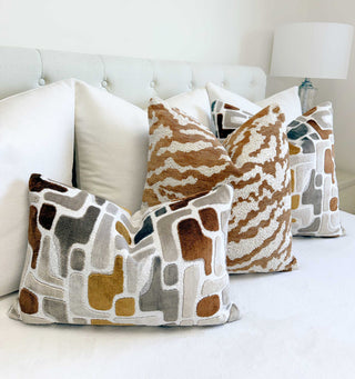 Amber Aussie Velvet Throw Pillow