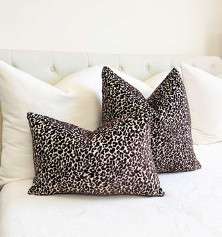 Espresso Cub Chenille Throw Pillow