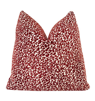 Merlot Cub Chenille Throw Pillow