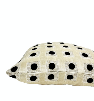 Domino Velvet Throw Pillow