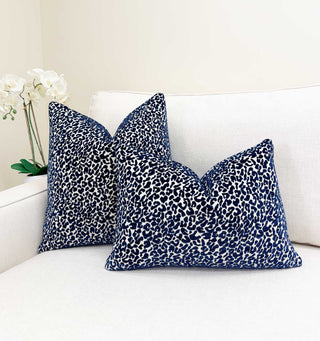 Navy Cub Chenille Throw Pillow