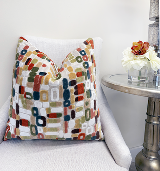 Green Tessa Velvet Throw Pillow