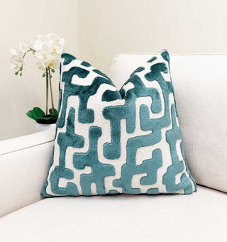 Dusty Teal Juno Throw Pillow