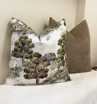 English Countryside Throw Pillow