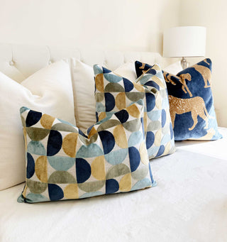 Harbor Eclipse Velvet Throw Pillow