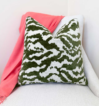 Fern Cloud Chenille Throw Pillow