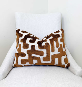 Cognac Juno Throw Pillow