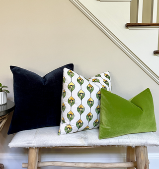 Yellow Bloom Embroidered Pillow