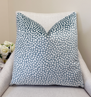 Sage Pebble Velvet Throw Pillow