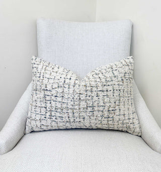 Ivory Tweed Throw Pillow