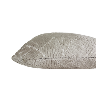 Vanilla Leaves Velvet Throw Pillow