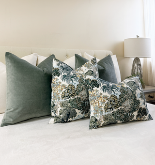 Verdant Botanical Throw Pillow