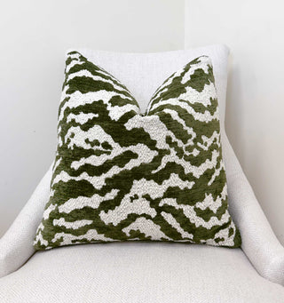 Fern Cloud Chenille Throw Pillow