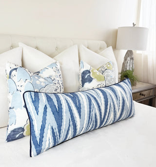 Thibaut Blue Highland Peak Throw Pillow Cover