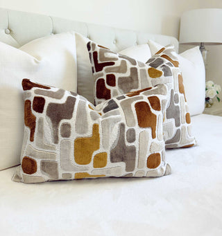 Amber Aussie Velvet Throw Pillow
