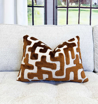 Cognac Juno Throw Pillow