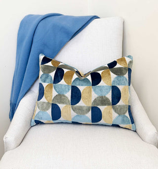 Harbor Eclipse Velvet Throw Pillow