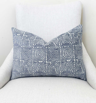 Gray Aztec Chenille Throw Pillow