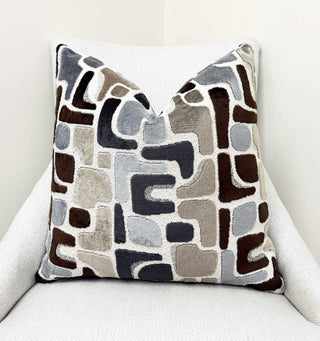 Stone Aussie Velvet Throw Pillow