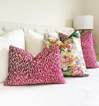 Mulberry Pixie Velvet Throw Pillow
