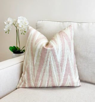 Thibaut Blush Highland Peak Throw Pillow Cover