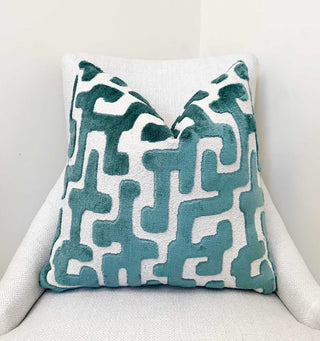 Dusty Teal Juno Throw Pillow
