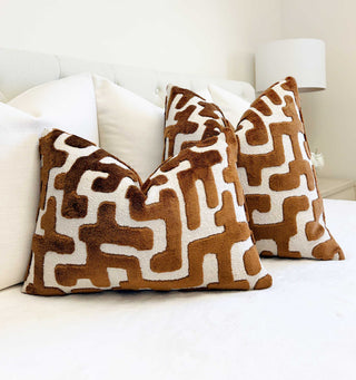Cognac Juno Throw Pillow