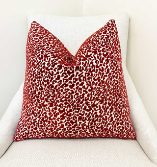 Merlot Cub Chenille Throw Pillow
