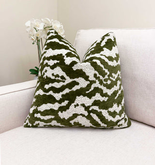 Fern Cloud Chenille Throw Pillow