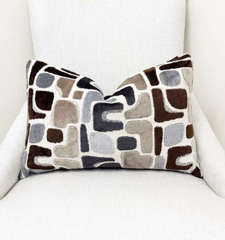 Stone Aussie Velvet Throw Pillow