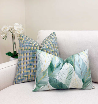 Tropical Green Throw Pillow