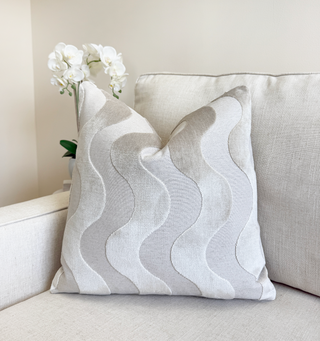 Sand Flow Velvet Throw Pillow
