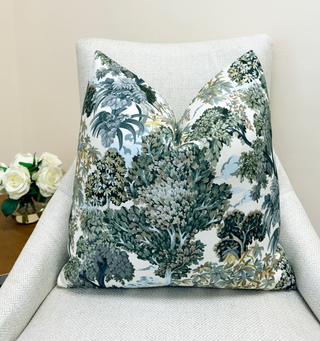 Verdant Botanical Throw Pillow