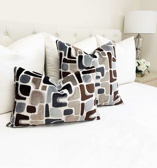 Stone Aussie Velvet Throw Pillow
