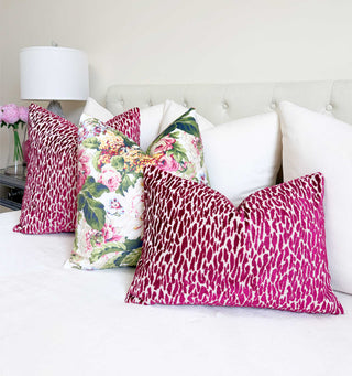 Mulberry Pixie Velvet Throw Pillow