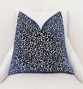 Navy Cub Chenille Throw Pillow